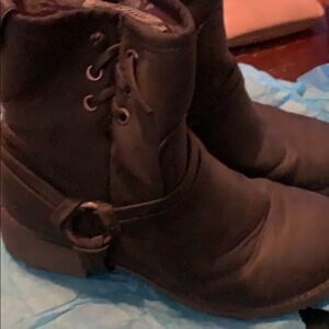 Roxy hiking black matte boots size 10 woman’s
